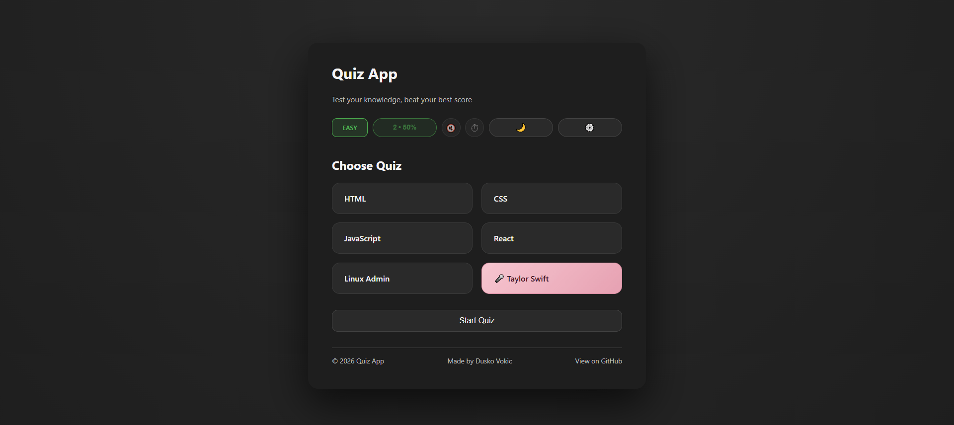 React Quiz Engine